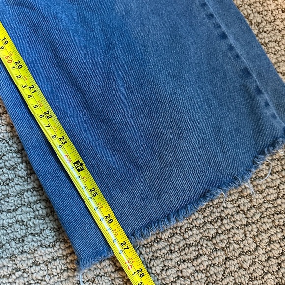 Circus NY Distressed Wide Leg Jeans Sz 28 Frayed Hem Grunge Streetwear Vibe A146 - Picture 6 of 9